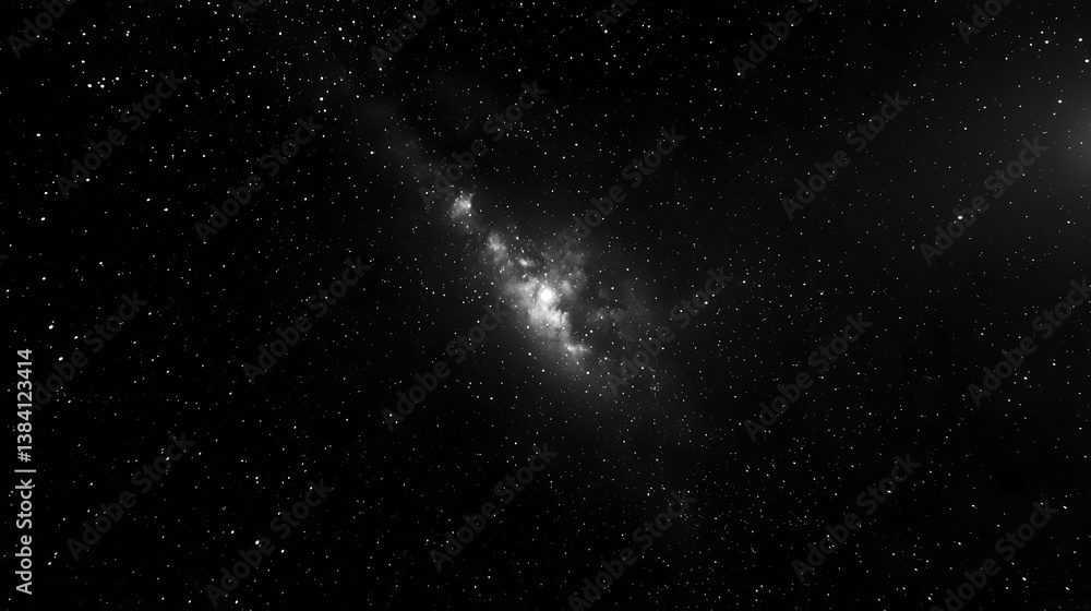Poster detailed view of a nebula in deep space