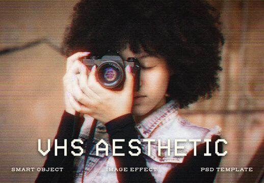 VHS Aesthetic Image Effect