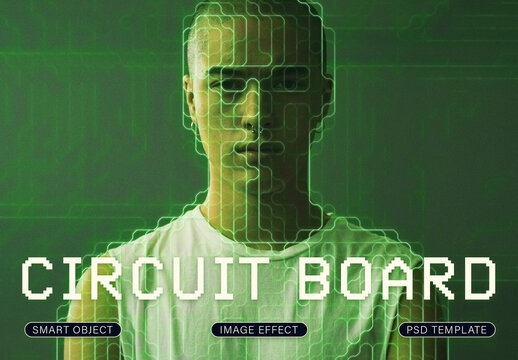 Circuit Board Image Effect