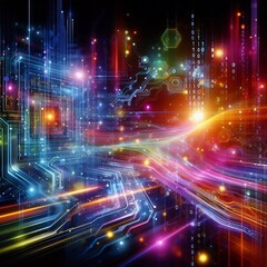 Fototapeta premium Advancing AI and IoT Integration: Revolutionizing Smart Technologies for Future Innovation