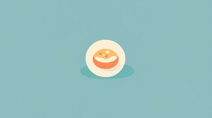 Dessert food sweet treat pastry cake bun  delicious food illustration flat design minim