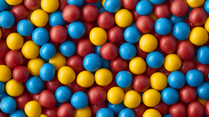 Colorful Round Candy Balls Background