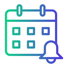 Online Line Gradient Icon