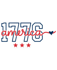 1776 America 4th of July desiign