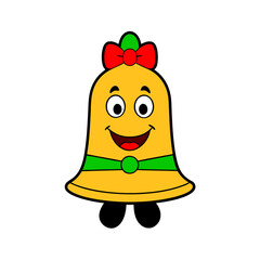 Christmas Bell Vector Illustration for Holidays