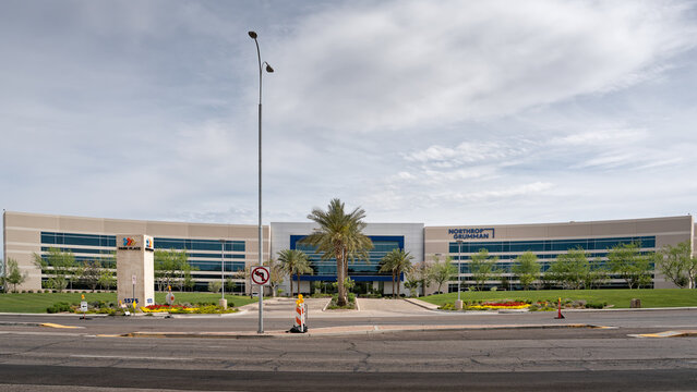 Chandler, AZ - March 28, 2025: Northrop Grumman's Chandler campus features engineering, office, and manufacturing space. Northrop Grumman is a global aerospace, defense, and security company.