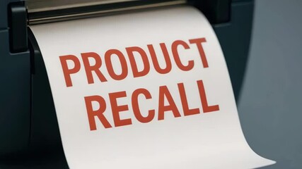 Product Recall Notice Ensuring Consumer Safety Through Quality Assurance and Effective Communication on Safety Measures