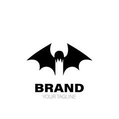 Vampire Logo. Vampire Logo Design. Vampire Logo Brand. Vampire Logo Vector Design Isolated on White Background