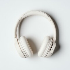 Isolated on white background. Modern wireless headphones on a white background.
