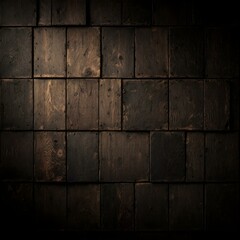 Dark wooden planks, rustic texture, horizontal boards