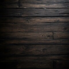 Fototapeta premium Dark wooden planks, rustic texture, horizontal boards