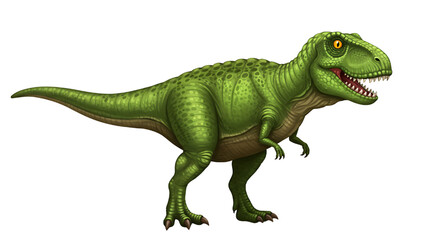 Tyrannosau isolated on white background 