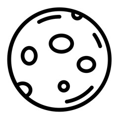 moon Line Icon