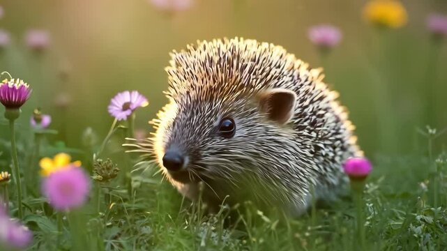 hedgehog in the grass