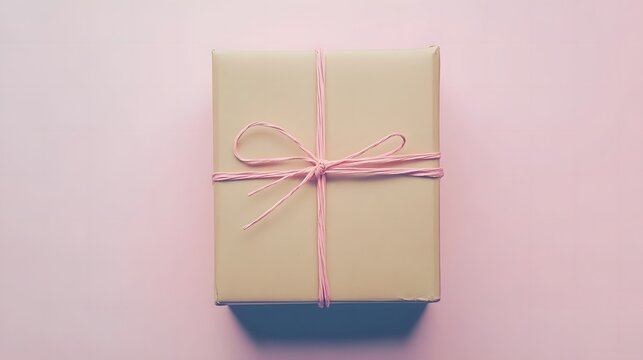 Cardboard box package on clean background, symbolizing efficient shipping and delivery services