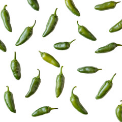 Green Jalapeño Peppers Pattern