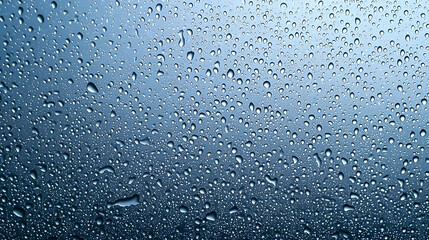 Obraz premium Closeup View Of Water Droplets On Glass
