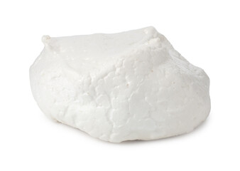 Delicious homemade meringue cookie isolated on white