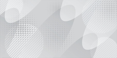 white circle banner background. Abstract vector graphic design banner pattern background template