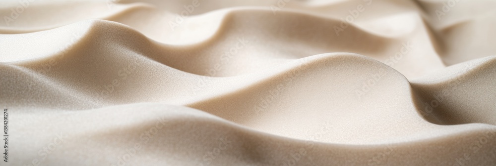 Poster minimalist sandy dunes create a calming desert atmosphere with gentle shadows and soft beige tones d