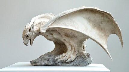Gothic Gargoyle Sculpture: A Mythical Stone Beast