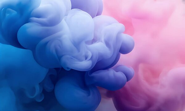 Abstract Blue Pink Ink Swirl Texture