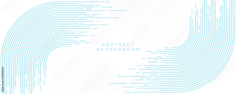 Aufkleber abstract blue lines background. minimal lines pattern. futuristic technology concept. suit for websi