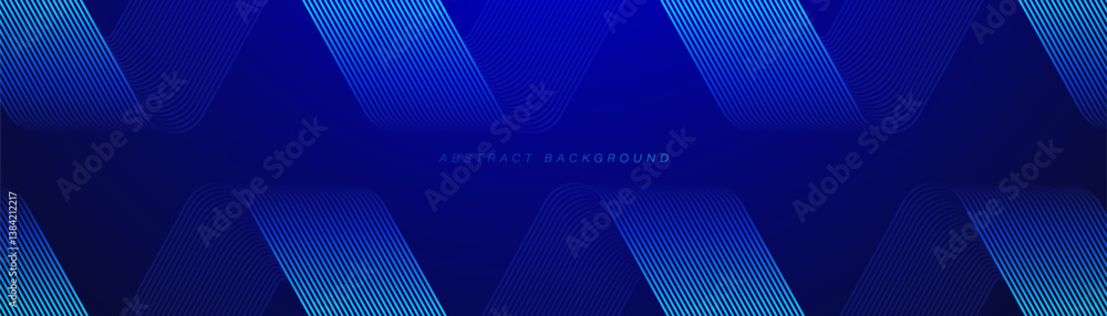 Canvas Prints blue abstract background. geometric lines pattern. modern shiny blue gradient lines. futuristic tech