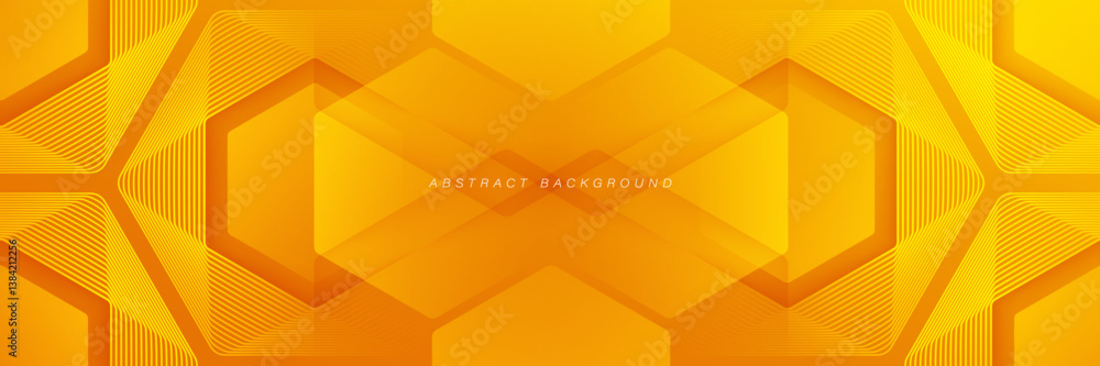 Poster abstract orange gradient banner background with dynamic composition. modern vibrant geometric lines.
