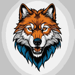 Fototapeta premium wolf head vector for design needs