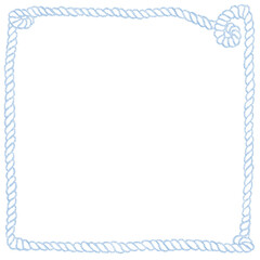 Obraz premium みずいろのねじれたロープフレーム Adobe Illustrator Artwork