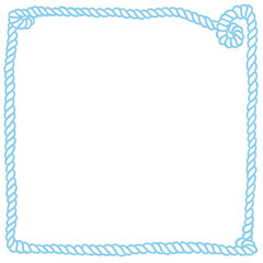 みずいろのねじれたロープフレーム