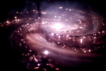 Fototapeta premium Futuristic Neon Dreams: Purple-Hued Cyberpunk and Abstract Lightscapes Collection