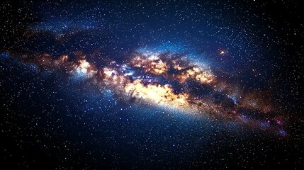 Fototapeta premium Cosmic Nebula Swirl Stars Galaxy Background