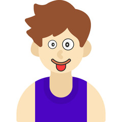 Obraz premium Silly Boy Icon