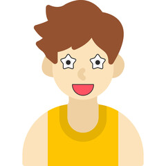 Obraz premium Boy Starstruck Icon