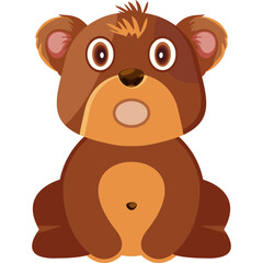Fototapeta premium Astonished Bear Icon
