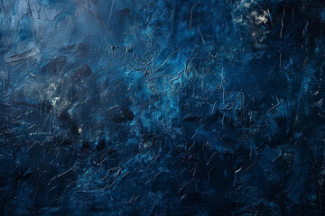 Atmospheric Dark Blue Grunge Texture Background for Creative Projects