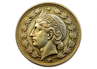 Bulgarian Lev Stotinki Old Coin Isolated