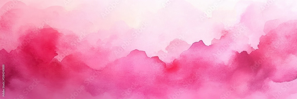 Poster pink watercolor background with abstract drips soft gradient texture design ethereal art