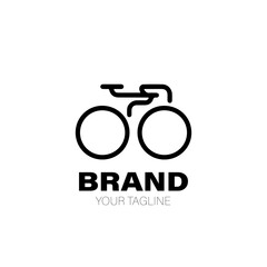 Bike Logo. Bike Logo Design. Bike Logo Brand. Bike Logo Vector Design Isolated on White Background