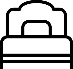 bedroom icon vector illustration. bed icon sign symbol pixel perfect design 
