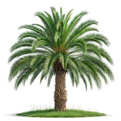 Obraz premium palm tree isolated on white background