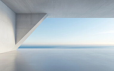 Obraz premium Minimalist modern architecture and spatial structure 