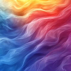 Fototapeta premium Abstract rainbow gradient with soft, dreamy transitions between colors