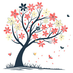 Fototapeta premium tree with flowers