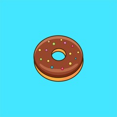 Choco Donat Illustration