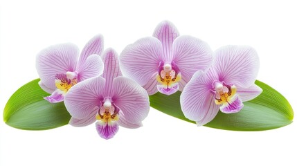 Obraz premium Swaddled Babies Orchid (Anguloa uniflora) isolated on white background
