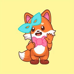 fox carrying carnival equipment