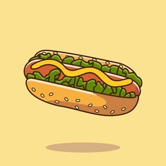 Hotdog Illustration